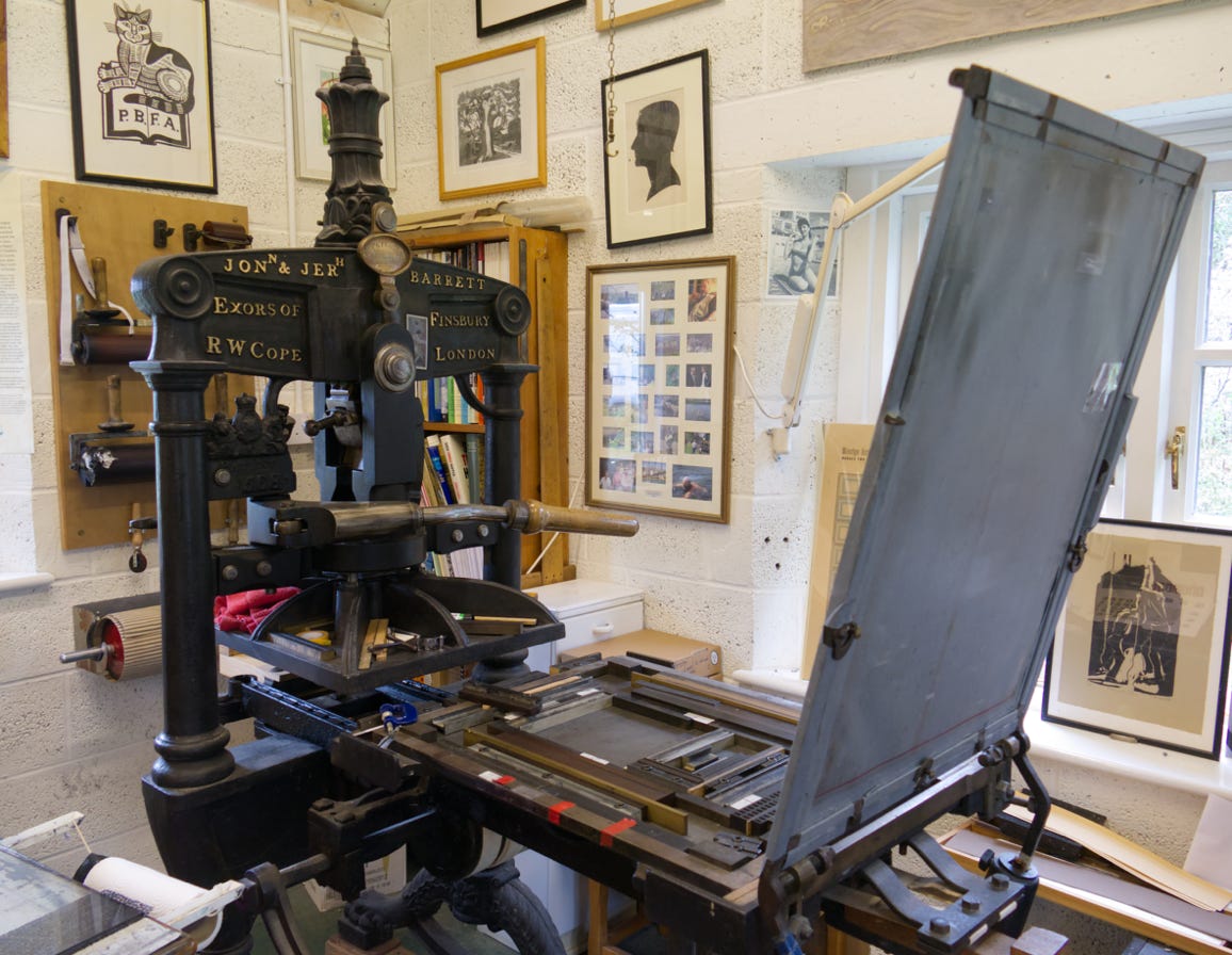 One of the Albion hand presses